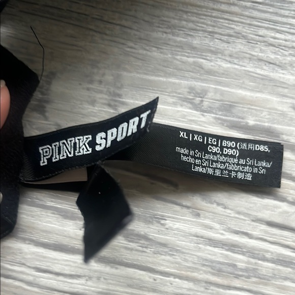 PINK Victoria’s Secret Black Women's Intimate Sport  Bra sizes XL - Picture 2 of 4